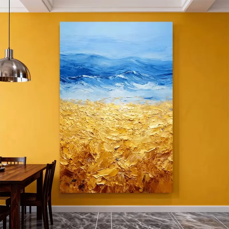 3D Printing Wall - Peinture à l'huile moderne abstraite de