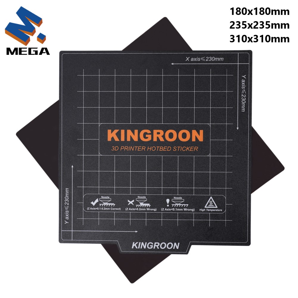 Pei Sheet - KINGROON lit chauffant magnétique Flexible 180x1