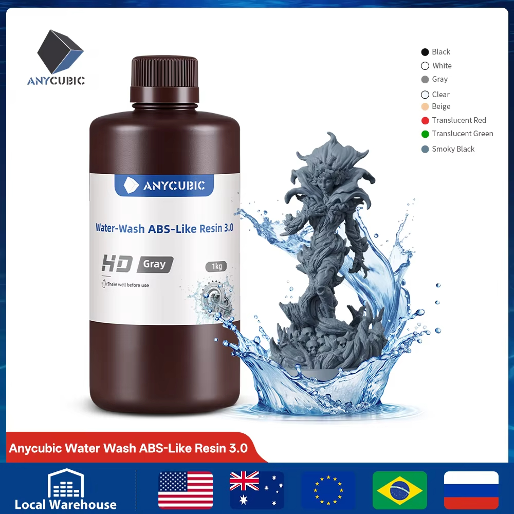 3D Printing Sla - ANYCUBIC lavable à l'eau comme résine