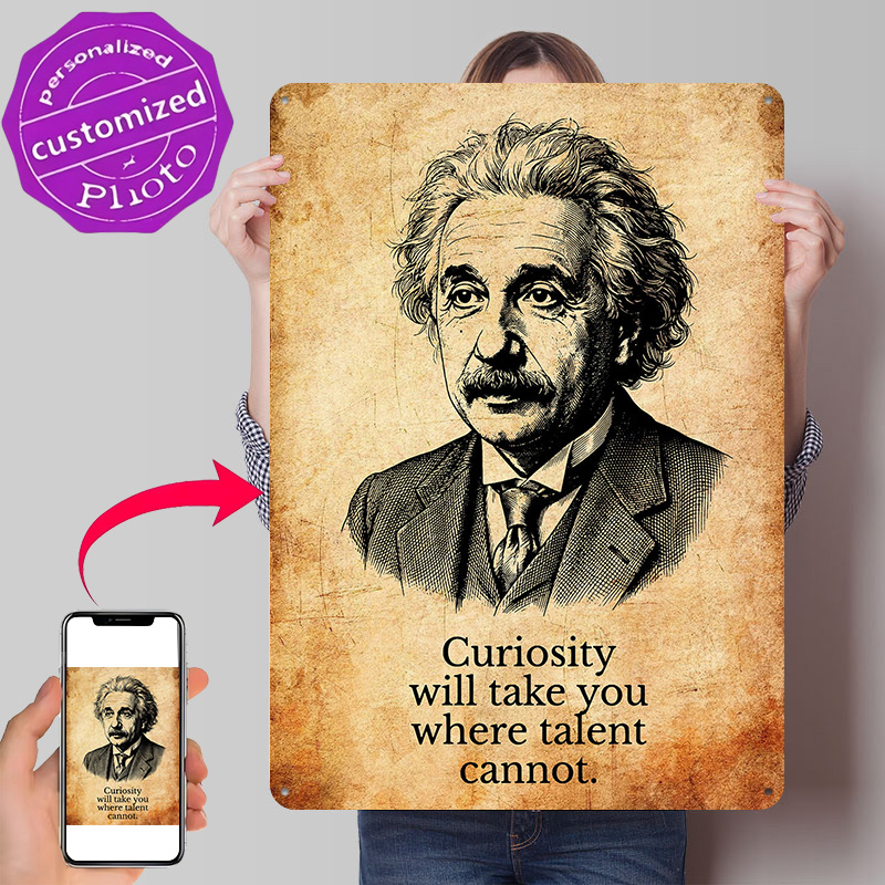 3D Printing Quotes - Affiche avec citation inspirante d'Albert Einstein,