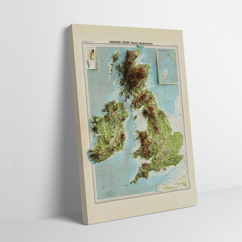 Carte en relief 3D des îles br - 3D Printing Wall avis et prix