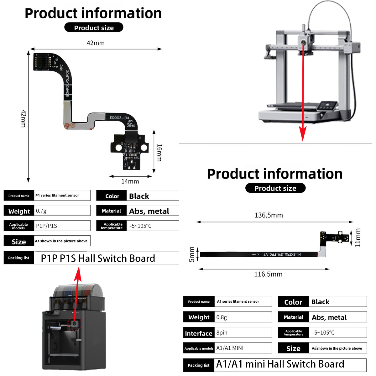 Carte de capteur de filament a - 3D Printing Website avis et prix