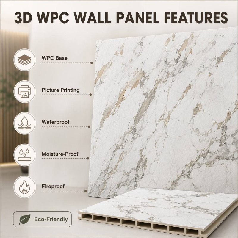 Panneau mural WPC imprimé en 3 - 3D Printing Wall avis et prix