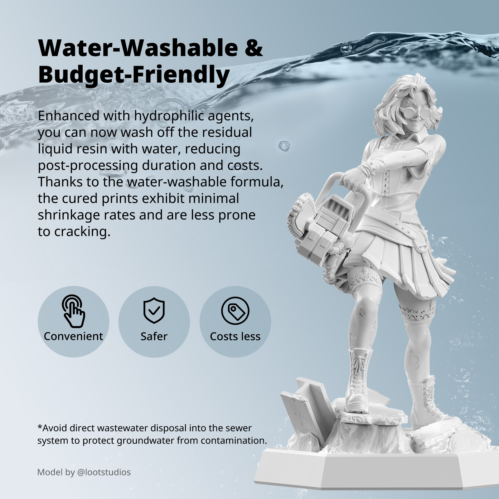 ANYCUBIC lavable à l'eau comme - 3D Printing Sla avis et prix