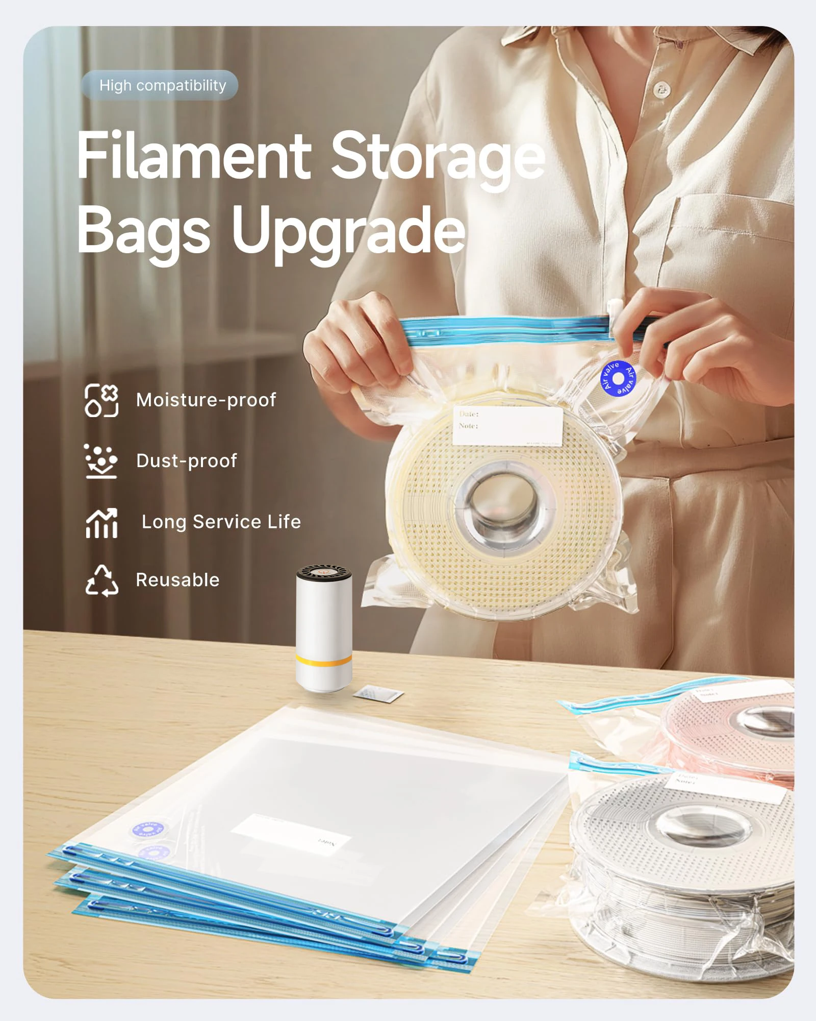Sac sous vide de Filament d'im - 3D Printing Website avis et prix
