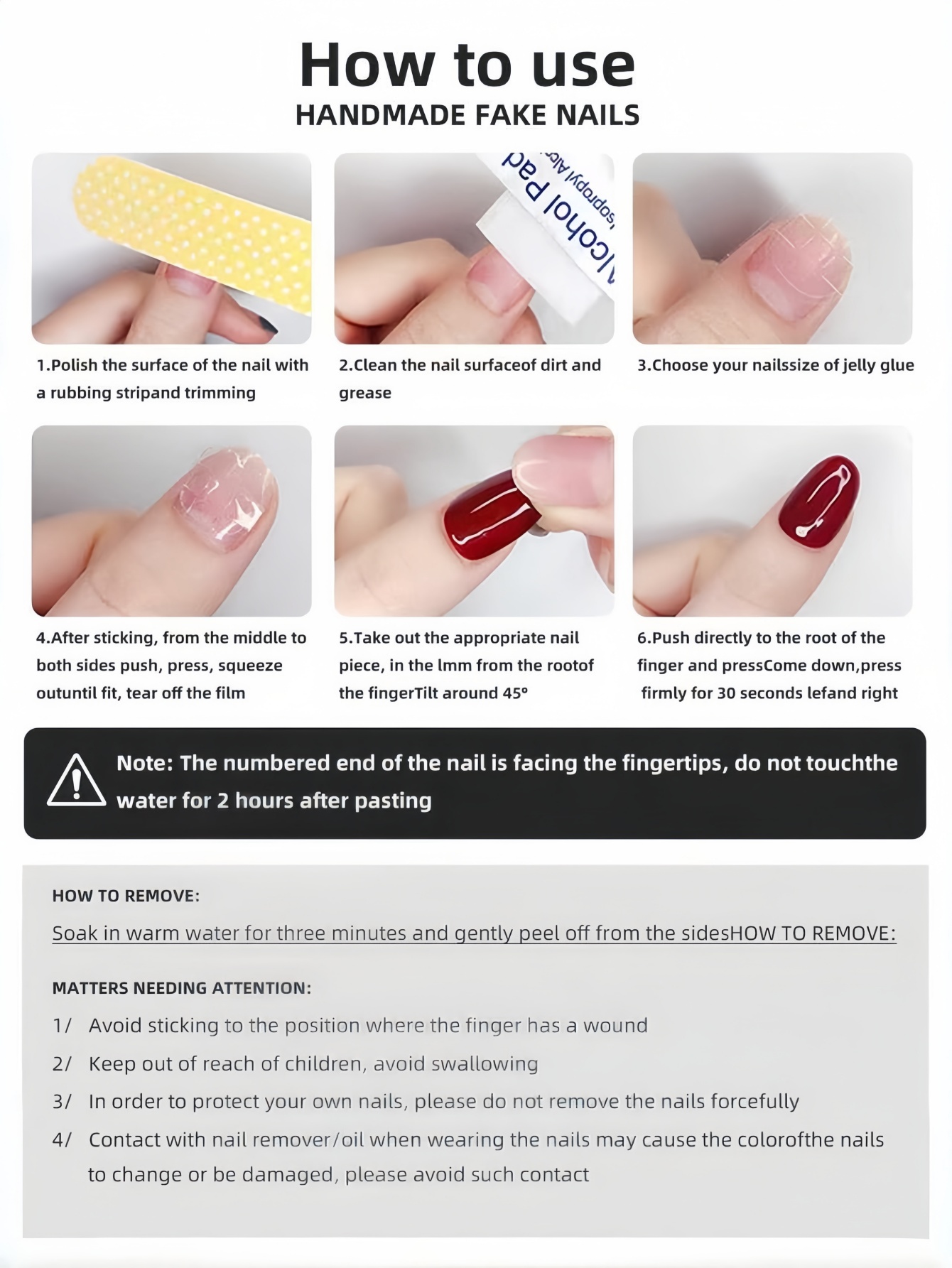 10 faux ongles faits à la main - 3D Printing File avis et prix