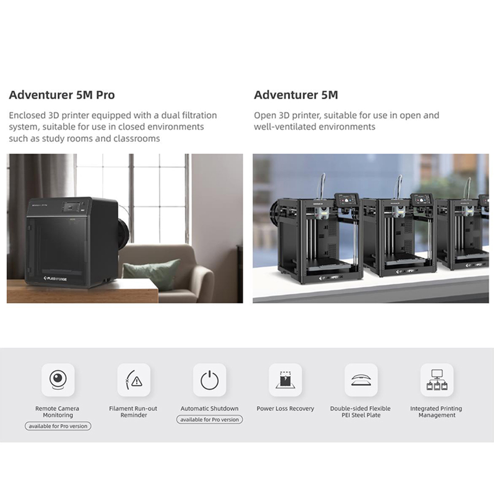 Flashforge Adventurer 5M Pro i - 3D Printing File avis et prix